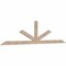 Ekena Millwork Saratoga Smooth Timber Gable Bracket, Douglas Fir, 96"W x 24"H x 1 1/2"D x 3 1/2"F, 6/12 Pitch GBW096X24X0204SAR00SDF - alternate 3